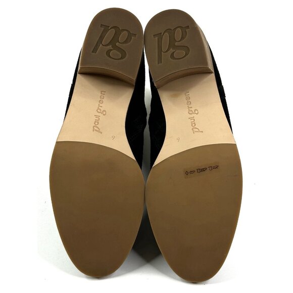 Paul Green Vienna Black Suede Ankle Boots Women's US 8.5 UK 6 Booties Cutout New - Picture 11 of 11